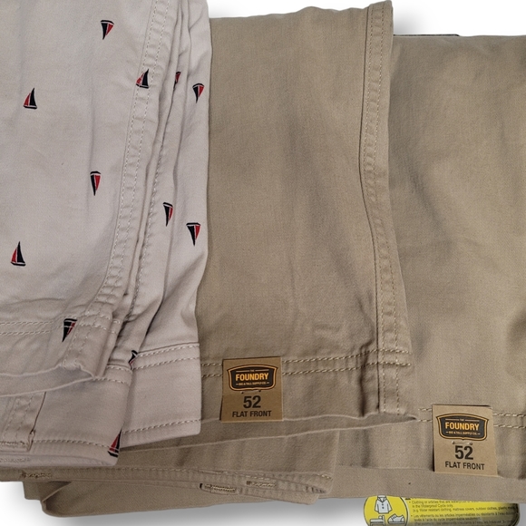 The Foundry Supply Co. Other - Big Mens Foundry Khaki Short, Lot of 3, Size 52, NEW WITH TAGS!